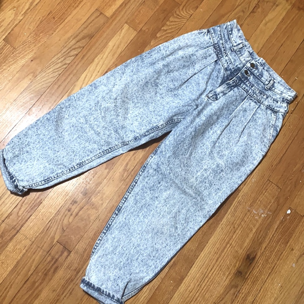 Vintage 80’s high waisted stone washed jeans LEE